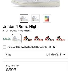 Jordan 1 Virgil Abloh archive