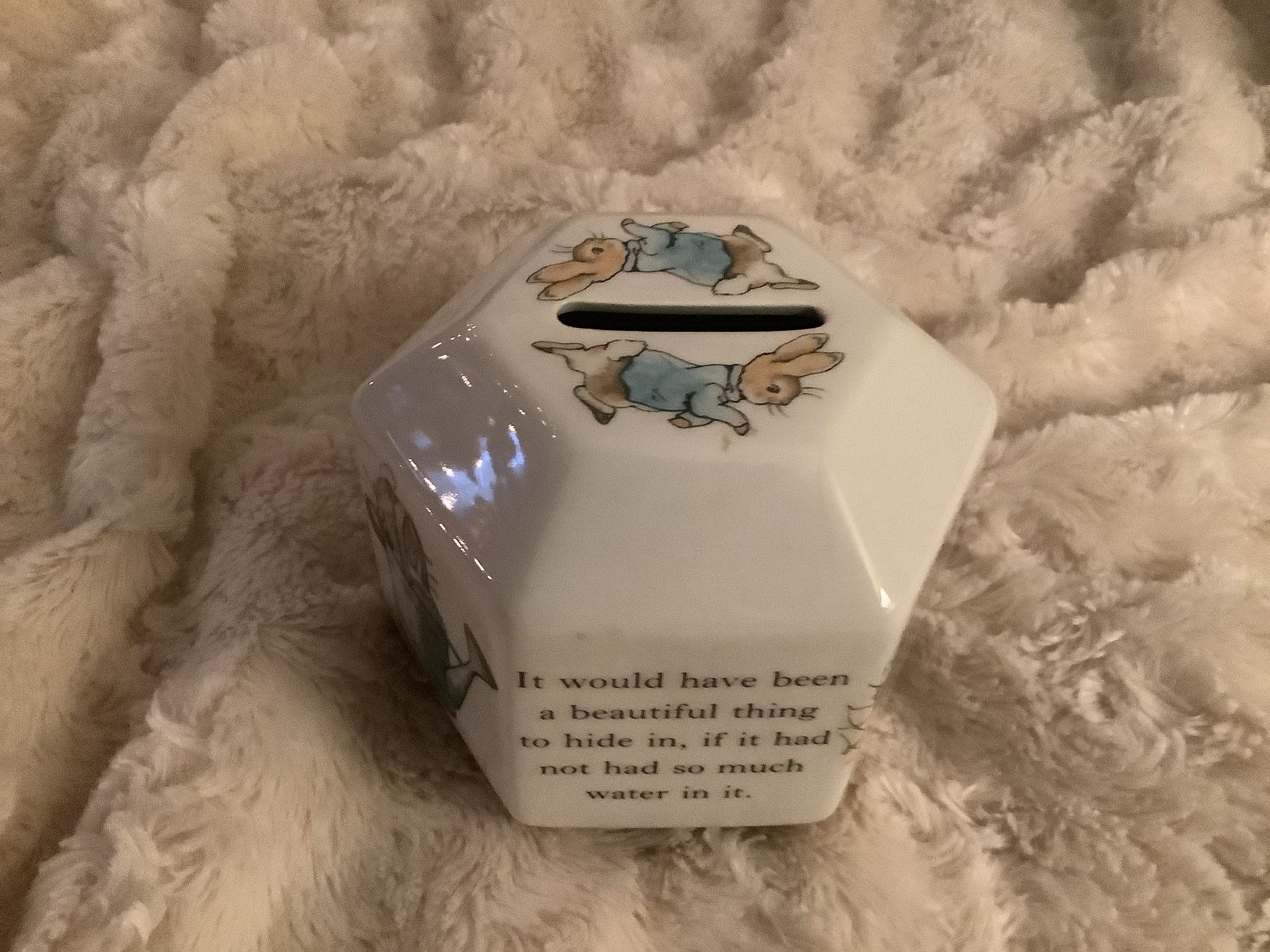 Vintage 1993 Wedgewood Fredrick Warner Made In England Peter Rabbit Bank