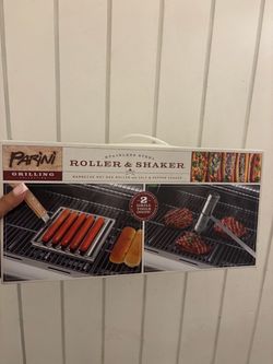 brand new barbecue hot dog roller + salt & pepper shaker