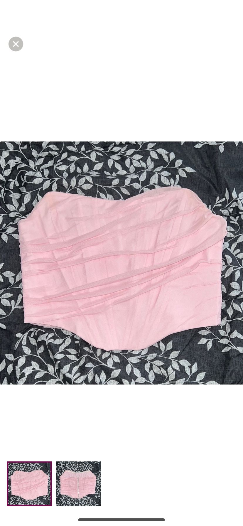 Pink Corset Top M