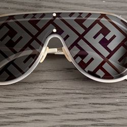Fendi FF Logo Shield Sunglasses