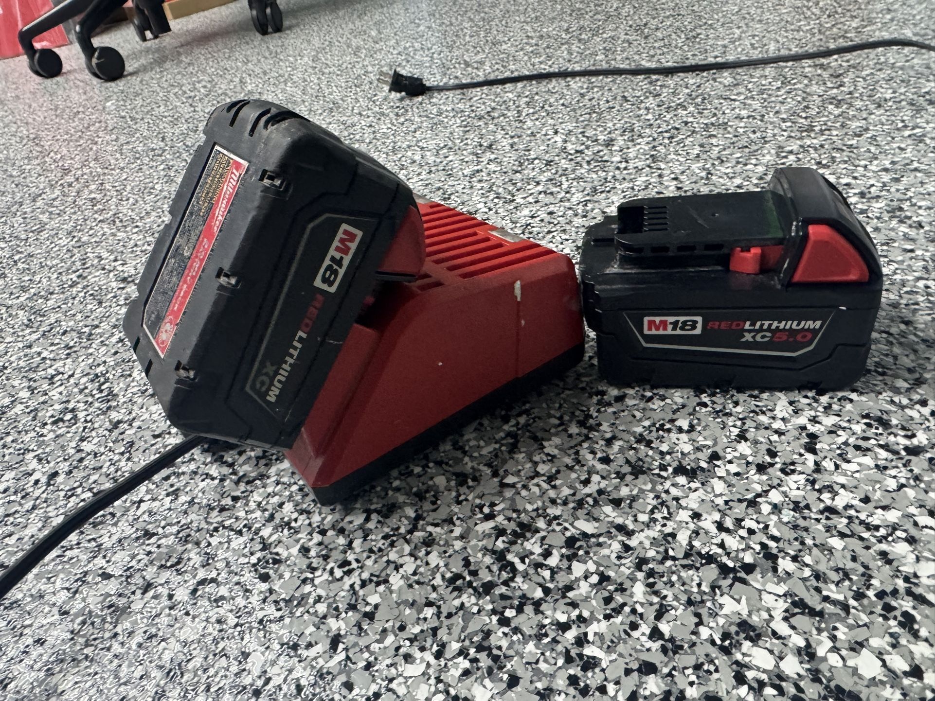 Milwaukee Charger And Batteries
