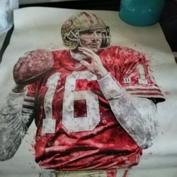 49ers Vynel Joe Montana Jerry Rice Nick Bososa Posters