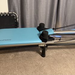 AeroPilates 4cord Reformer  w/ Stand, Cardio Rebounder and DVDs
