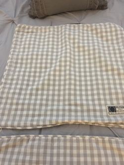 Hilfiger 1985 Grey Plaid Cotton Cushion Covers