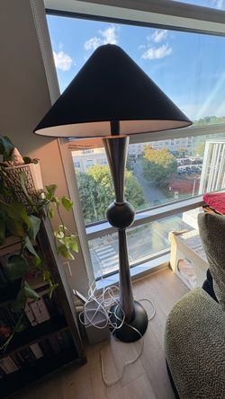 Funky Floor Lamp with Black Shade