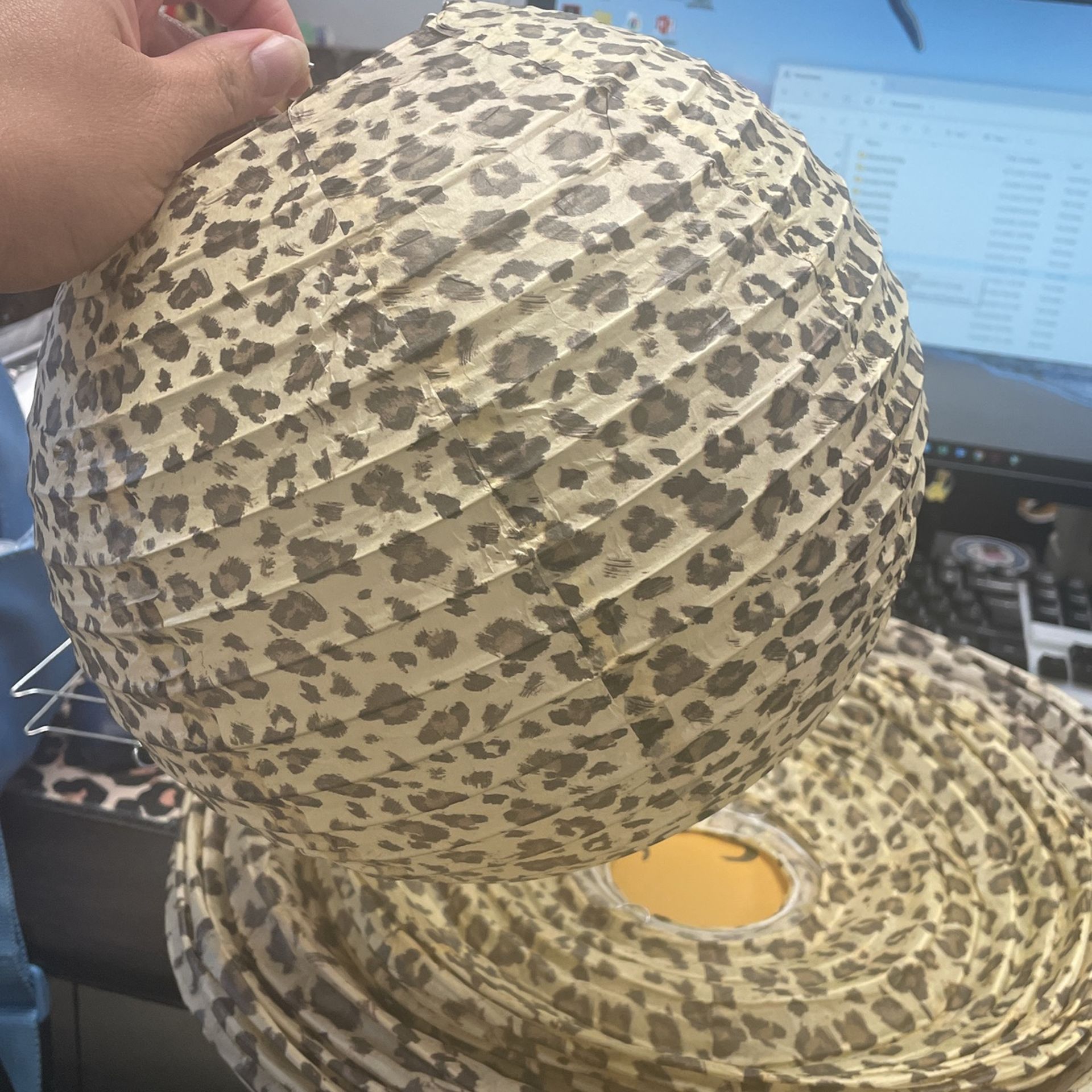Cheetah Print Lanterns