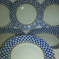 Lomonosov & Prouna Fine China Porcelain Plates
