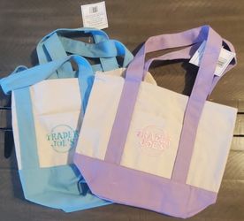 TRADER JOES PASTEL MINI TOTES