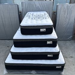 Queen Size Mattress Pillow Top 12” Thick. All Sizes Available. Delivery Available. Brand New Mattress