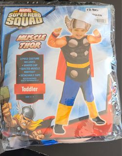 Marvel Thor Costume - Toddler Size 3-4