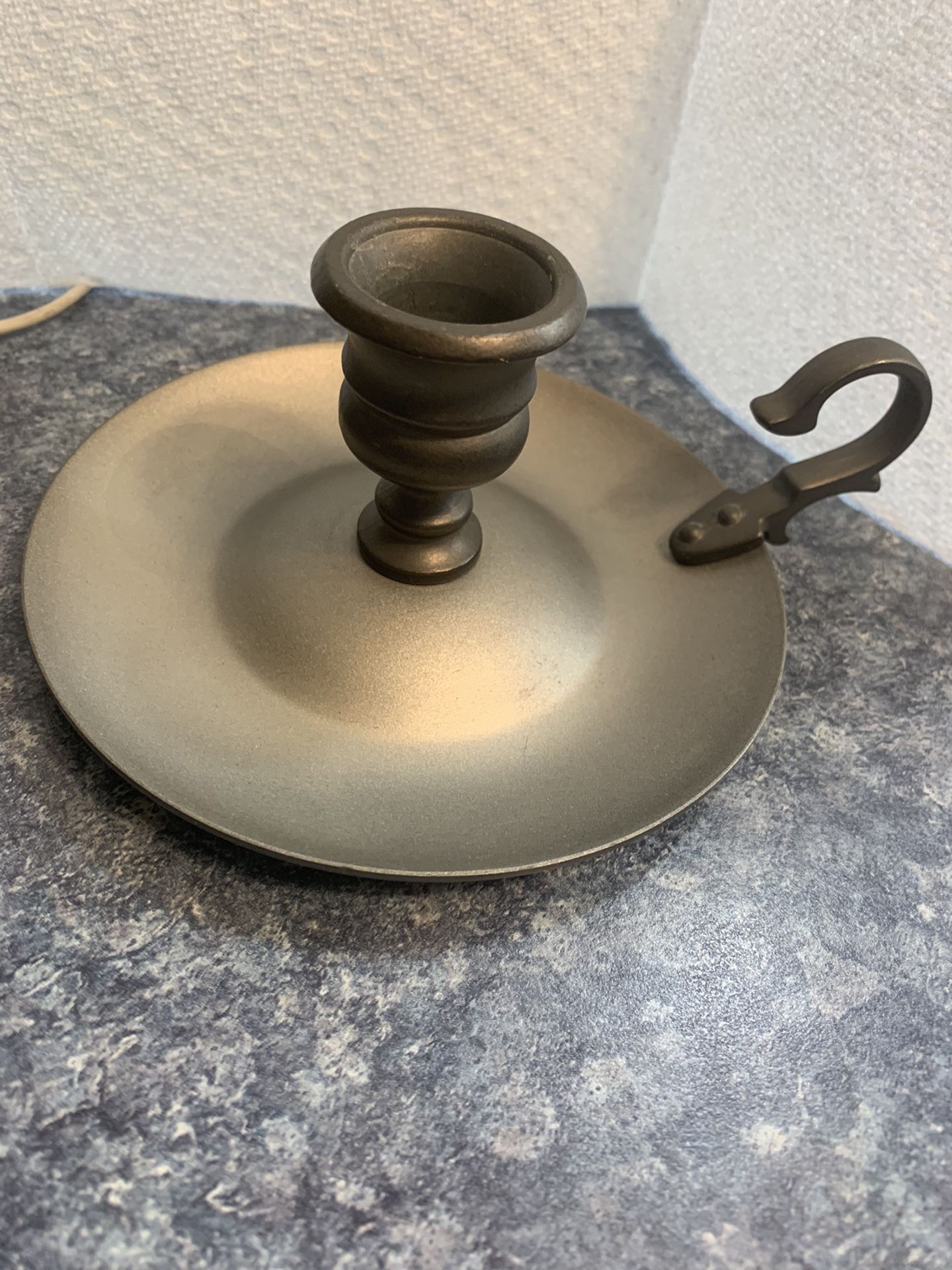 Avon American Collection Metal Single Taper Candle Holder