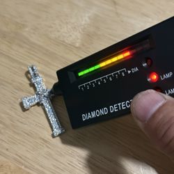 Bling Cross VVS Moissanite  Baguette Diamond Cross Pendant