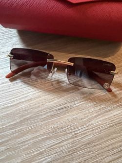 Cartier Light Wood Sunglasses