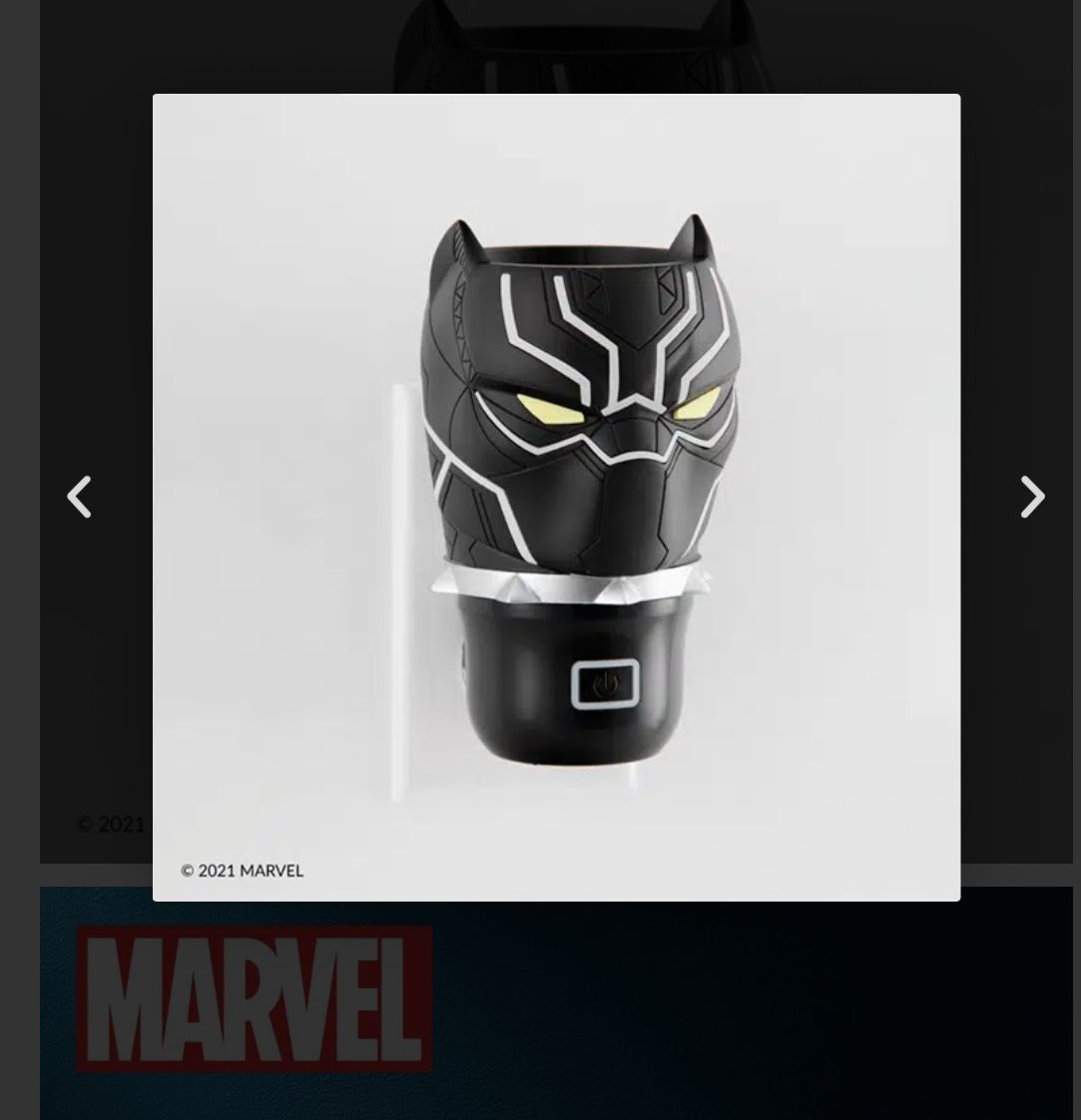 Retired Scentsy Black Panther Wall Fan Plug In Diffuser Brand New 