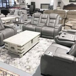 Genuine Leather Power Reclining Sofa Or Love Seat $1999 Each