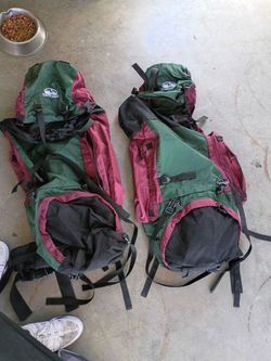 Camping n hiking backpacks $40 for both