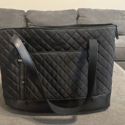 KROSER Laptop Tote Bag 15.6 Inch with USB Port, Large Work Tote Bag Computer Shoulder Bag for Women, Laptop Case for Office Business Travel