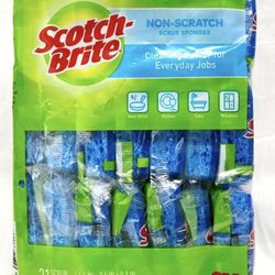 Scotch-Brite Non-Scratch Scrub Sponges 21 Pack - NEW