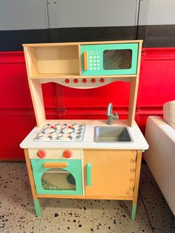 B. Toys Wooden Play Kitchen Set
