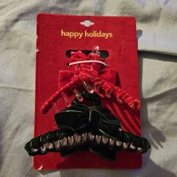 Happy Holiday Hair Clip