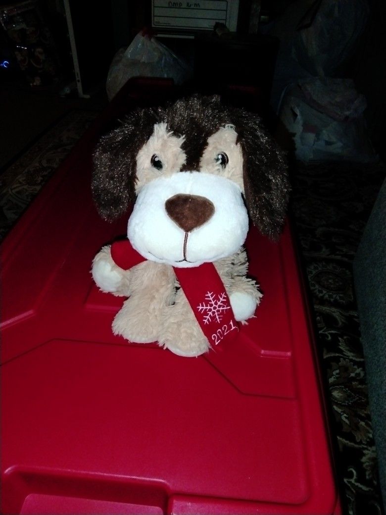 Christmas Pup Stuffed Animal