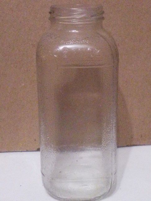 Vintage Glass Jar Vase.