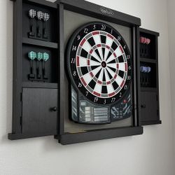 Dart Board With Cabinet