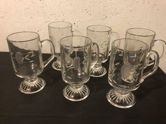 Vintage crystal hot and cold glassware