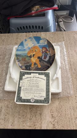 Vintage Disney Limited Edition Lion King Collectible Plate Disneyland Decor Merchandise