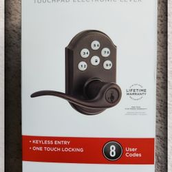 Kwikset 911 SmartCode® Electronic Keypad Lock w/Tustin Lever featuring SmartKey®