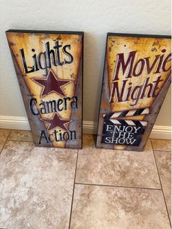 Theater movie wall art