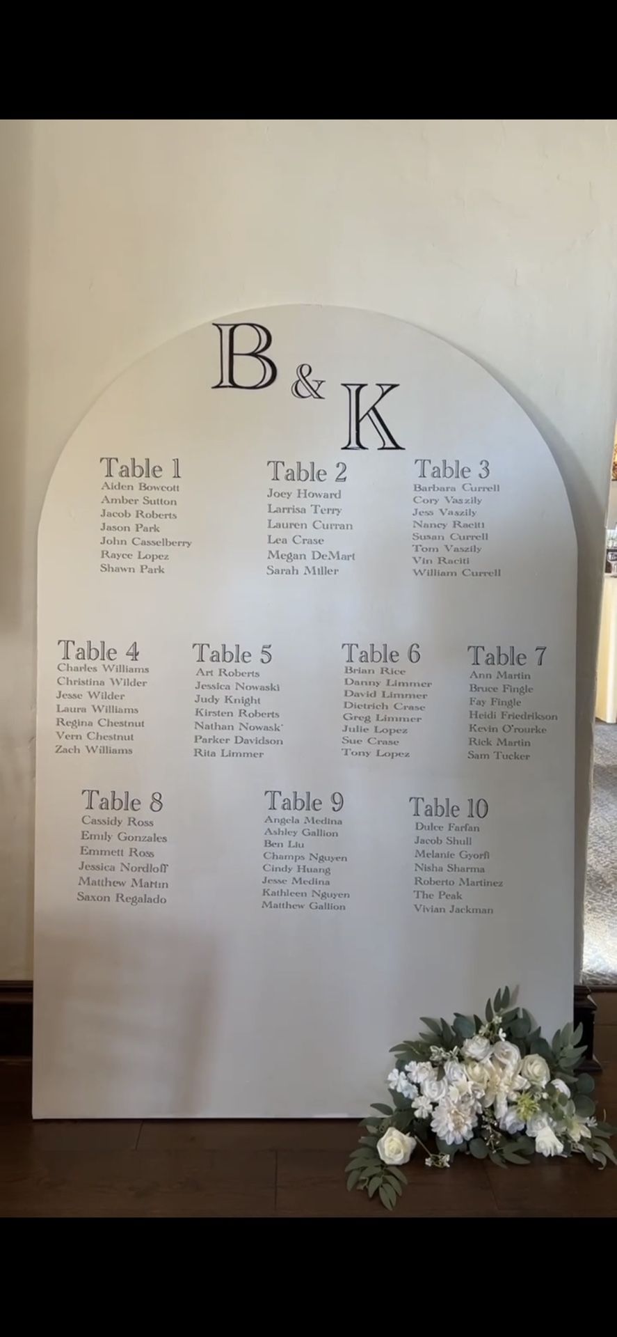 6 Ft Wood Arch Sign - Used For Wedding