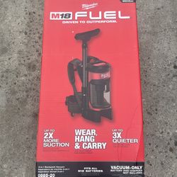 Milwaukee M18 FUEL 18-Volt Lithium-Ion Brushless 1 Gal. Cordless 3-in-1 Backpack Back Pack Vacuum (Vacuum-Only)  $179 New