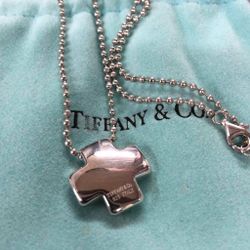 Tiffany & Co. Roman Cross Necklace 925 Silver