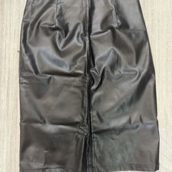Size XL Women’s Faux Leather Skirt - New With Tags Attached