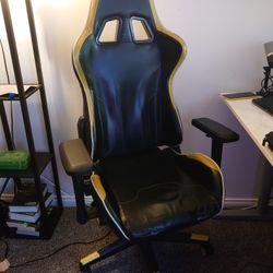 Yellow Black Gaming Chair Home Office School Dorm PS4 PS5 PC X