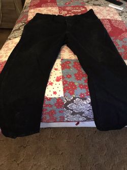 Men black jeans pants