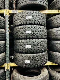 ✅ 4 Matching Used Tires LT265/60R20 BF GOODRICH K02 ALL TERRAIN 265/60R20 