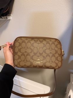 Coach Signature Canvas Camera Crossbody Bag – Brown/Tan