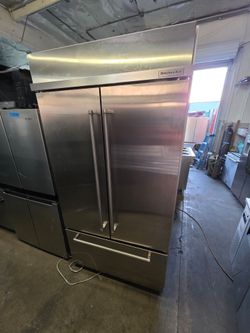42" KITCHENAID BUILT IN FRENCH DOOR STAINLESS STEEL REFRIGERATOR