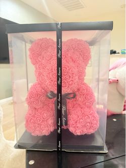 Fleur Amore flower bear Pink