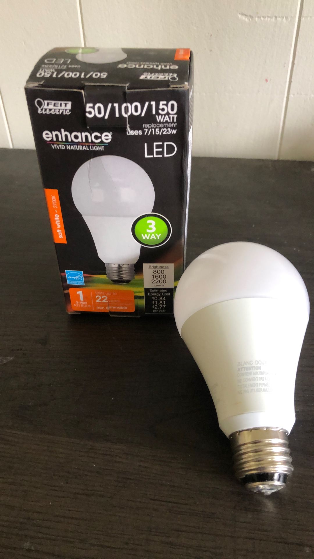 Light bulb 3 Way