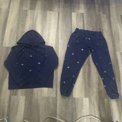 Full Adidas Blue And White Jumpsuit For Men 