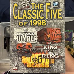 WWF - Classic Five of 1998 Box Set VHS