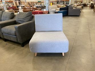 Soft Grey Convertible Sleeper Cot Chair