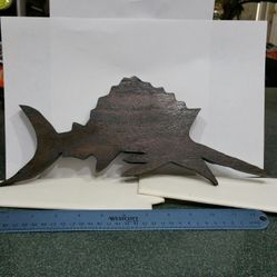 Handmade Wooden Silhouettes, Sailfish