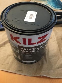 KILZ Masonry, Stucco & Brick Paint is a high-quality, self-priming, acrylic latex formula designed for interior/exterior vertical masonry, including c