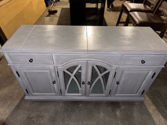 Convertible Farmhouse-Style Sideboard Server Cabinet