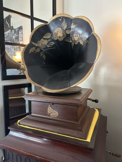 Vintage Columbia Graphophone 78 Rpm Phonograph Record Player